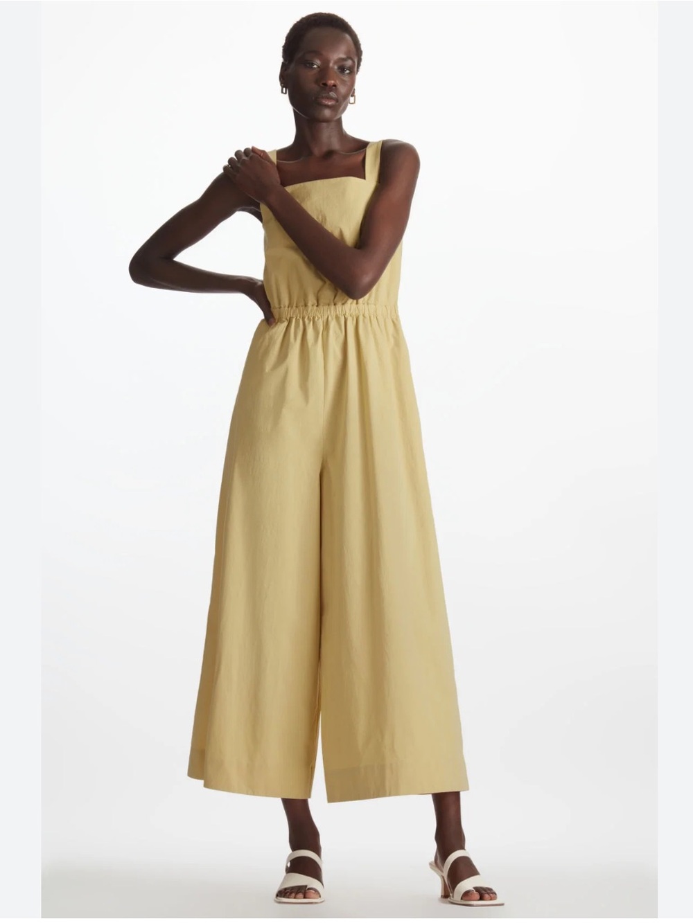 COS Sunny Yellow Wide-Leg Jumpsuit